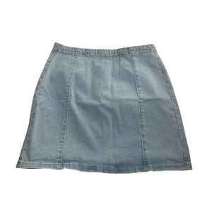Forever 21 Light Blue A-Line Denim Skirt Size M